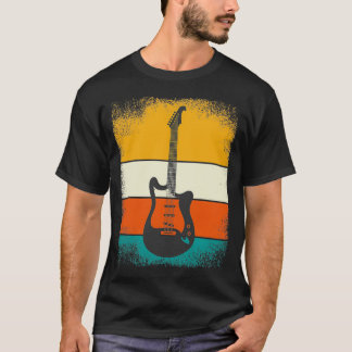 Gitarrenrockmusik für Gitarrist Retro Vintag (1 T-Shirt