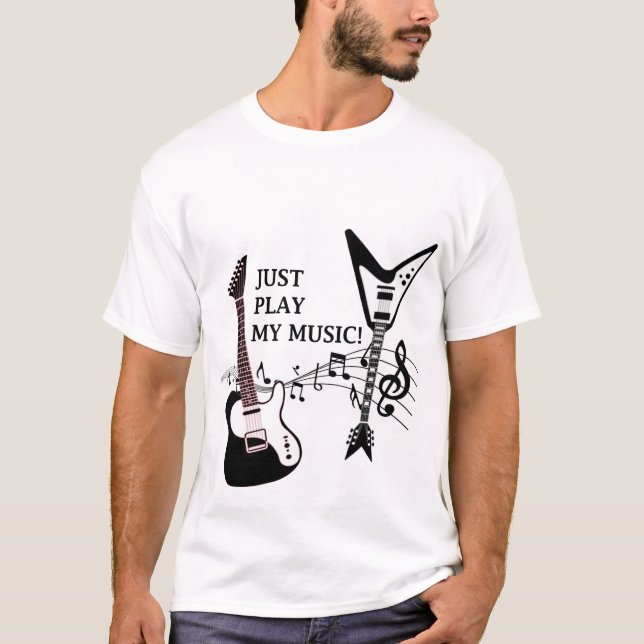 Gitarrenrockmusik für Gitarrist und Gitarristen -  T-Shirt (Vorderseite)