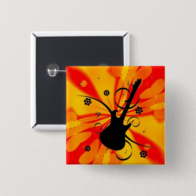 Gitarrenschaltfläche Button (Vorne & Hinten)