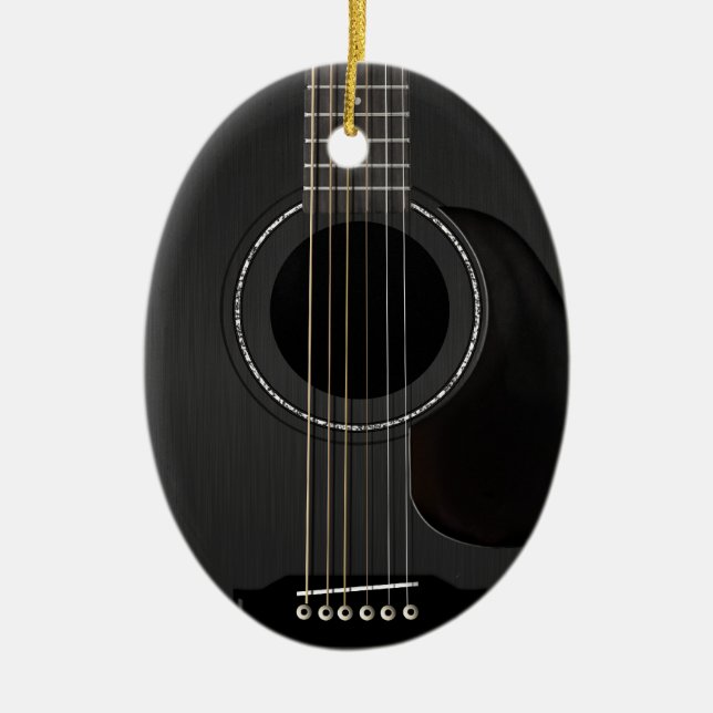 Gitarrenschmuck Black Keramikornament (Vorne)
