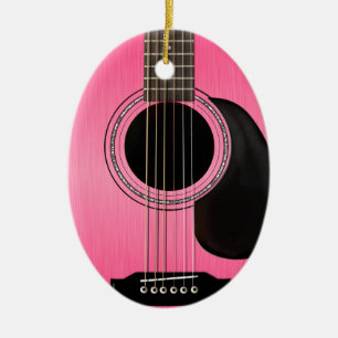 Gitarrenschmuck Pink Keramikornament