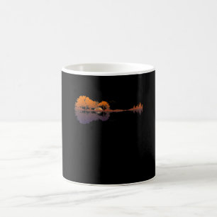 Gitarrensee Schatten Liebe Gitarre Geschenk Musikl Kaffeetasse