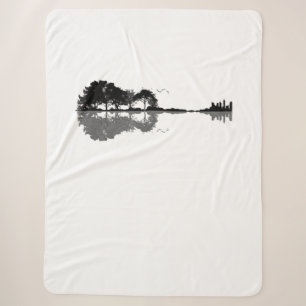 Gitarrensee Schatten Liebe Gitarre Geschenk Musikl Sherpadecke