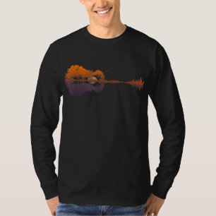 Gitarrensee Shadow Liebe Gitarre - Musikfans T-Shirt