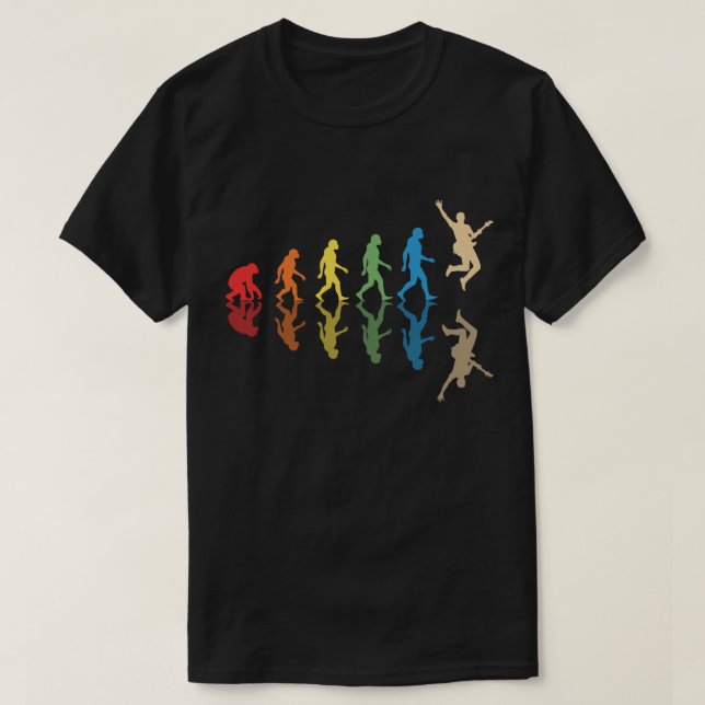 Gitarrenspieler-Evolution | Gitarrist Gift Musicia T-Shirt (Design vorne)