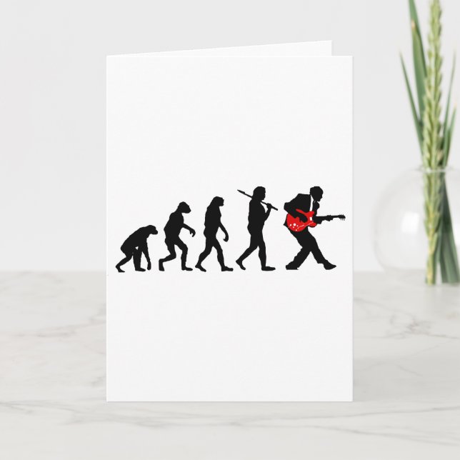 Gitarrenspieler-Evolution Karte (Vorderseite)