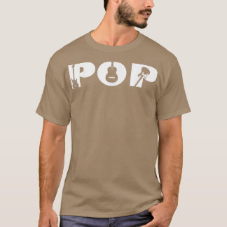 Gitarrenspieler Pop Funny Music Fathed Day T-Shirt