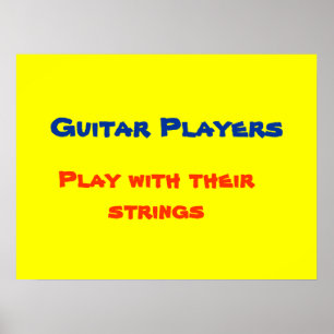 Gitarrenspieler-Poster Poster