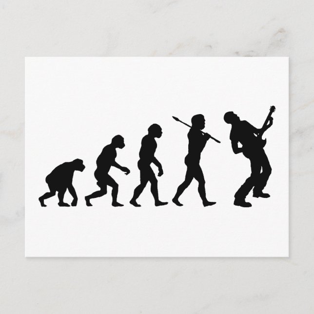Gitarrenspieler Postkarte (Vorderseite)