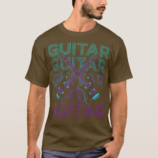 Gitarrenspieler Retro 1402 T-Shirt