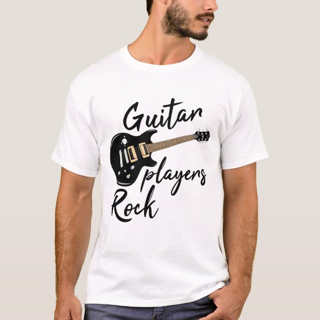 Gitarrenspieler Rock // Fun Music Quote T-Shirt (Vorderseite)