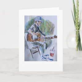 Gitarrenspielerkarte Karte