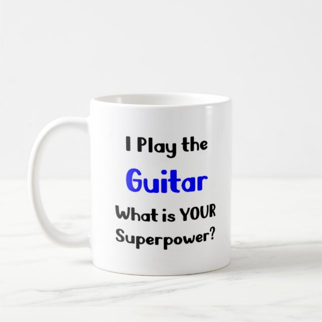Gitarrenspielerkrug Kaffeetasse (Links)