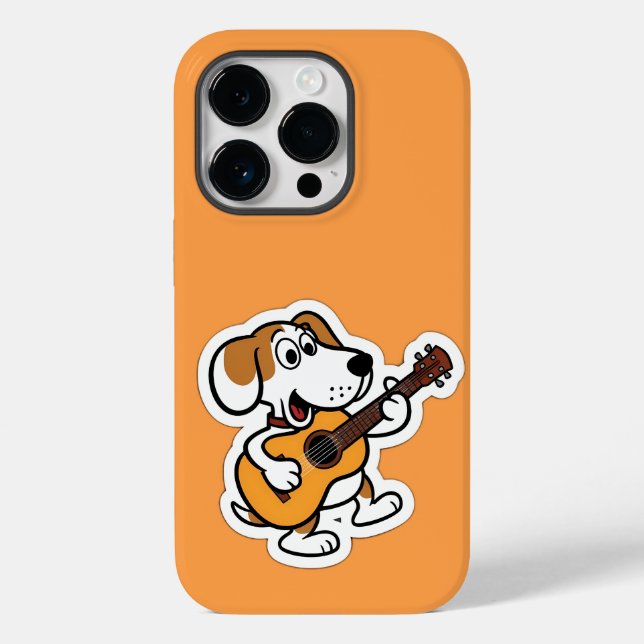 Gitarrenspielhund Case-Mate iPhone Hülle (Rückseite)