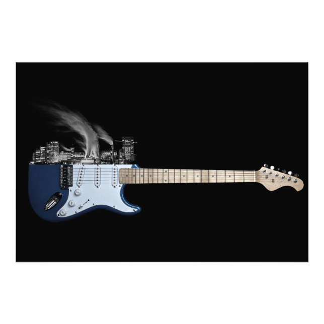 Gitarrenstadt Fotodruck (Vorne)