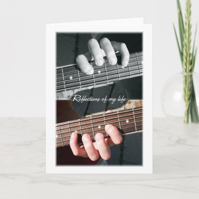 Gitarrenstränge Abstrakt Karte (Vorderseite)
