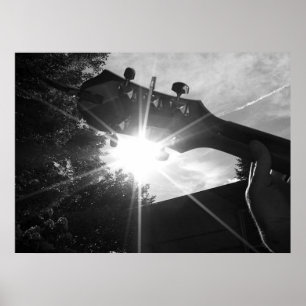 Gitarrenstränge und Sonnenschein Poster
