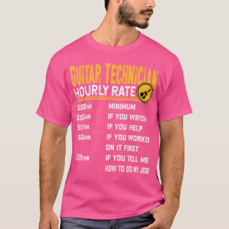Gitarrentechniker Stundensatz - Funny Guitar Tech T-Shirt