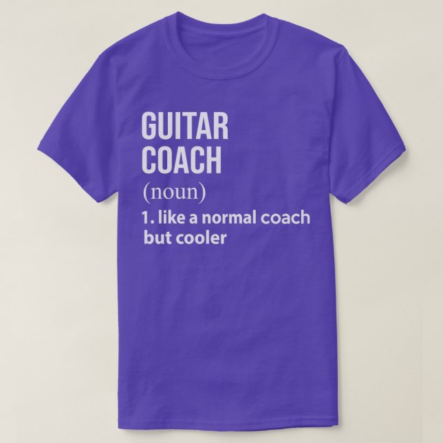 Gitarrentrainer wie ein normaler Coach, aber coole T-Shirt (Design vorne)