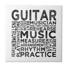 Gitarrentypografie Fliese