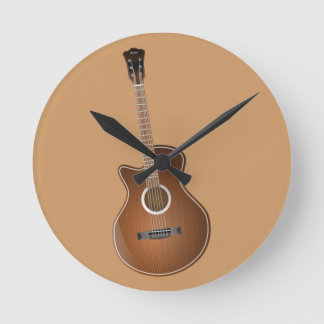 Gitarrenuhr Runde Wanduhr