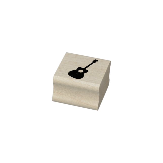 Gitarrenumriss  gummistempel (Stempel)