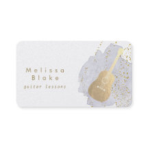 Gitarrenunterricht Blau Wasserfarbe