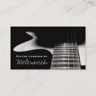 Gitarrenunterricht, Music Business Card Visitenkarte