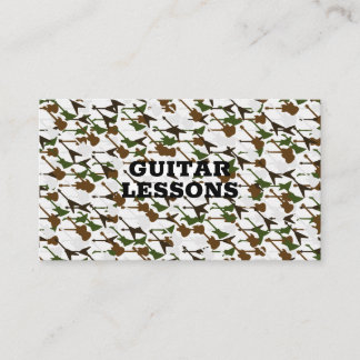 Gitarrenunterricht Musiklehrer Gitarrist Instructo Visitenkarte