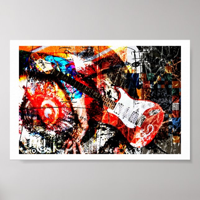 Gitarrenunterricht Poster (Vorne)