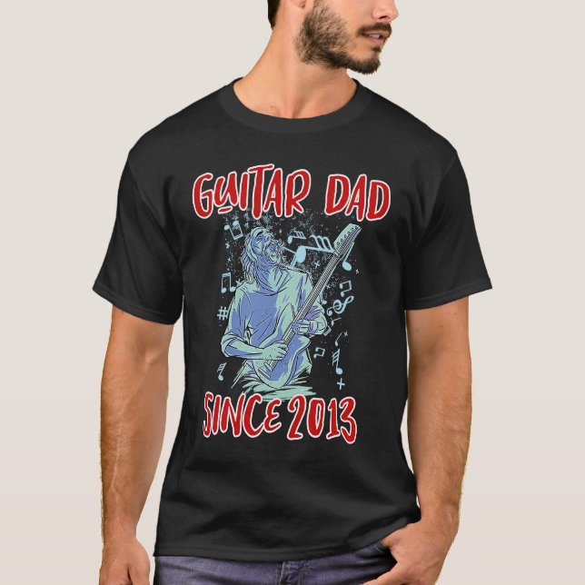 Gitarrenvater seit 2013 T-Shirt (Vorderseite)