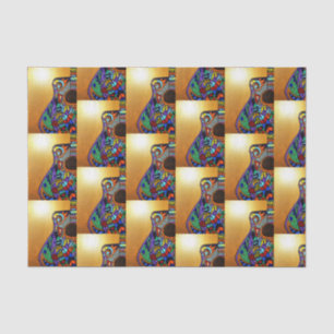 Gitarrenzettel Seidenpapier