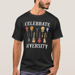 Gitarrespieler Vielfalt feiern Lustiger Gitarrist T-Shirt