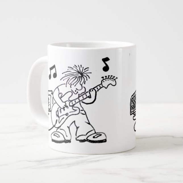 GitarreTyp Jumbo-Tasse (Vorderseite Links)