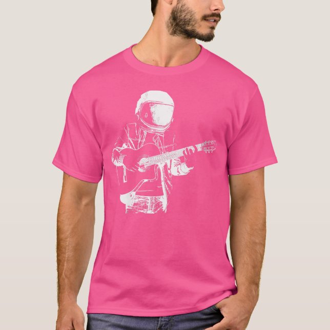 Gitarrist-Astronauteninstrument für Frauen - Akust T-Shirt (Vorderseite)