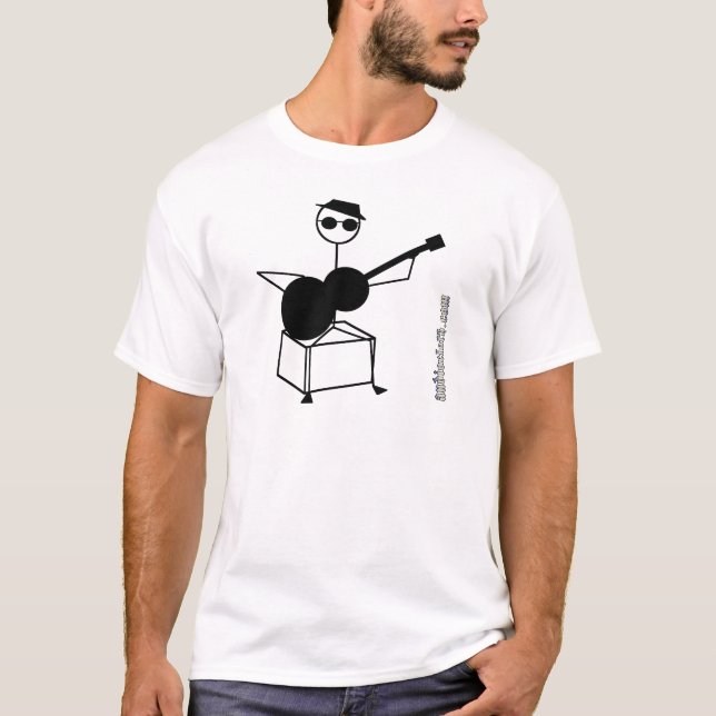 Gitarrist auf Stuhl T-Shirt (Vorderseite)