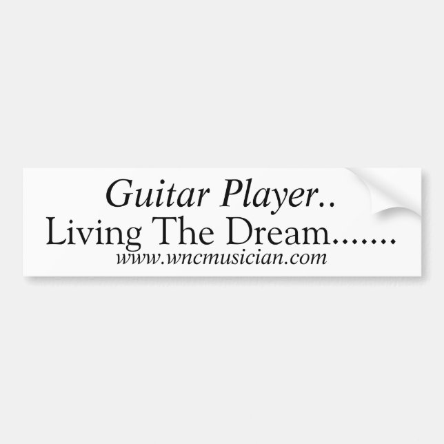 Gitarrist-Aufkleber Autoaufkleber (Vorne)