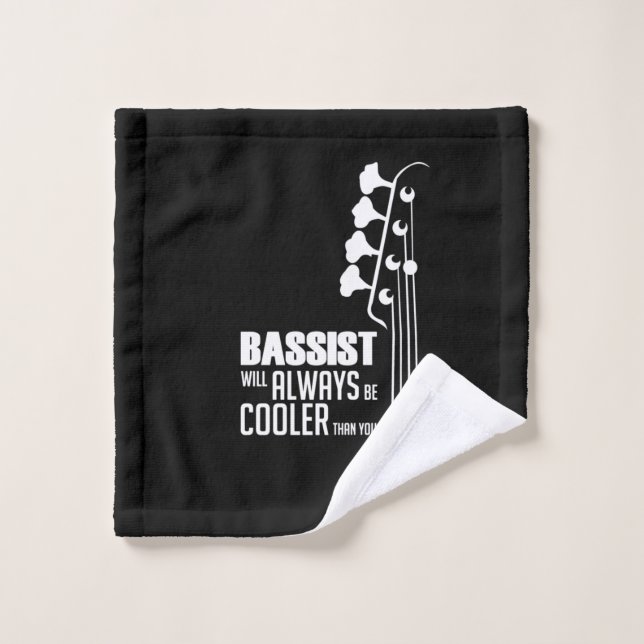 Gitarrist Bassist wird immer Cooler als Sie Weihna Waschlappen (Waschlappen)