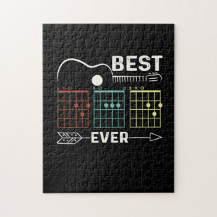 Gitarrist Best Vater je zum Geburtstag Puzzle