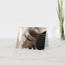 Gitarrist-Blindkarte Karte