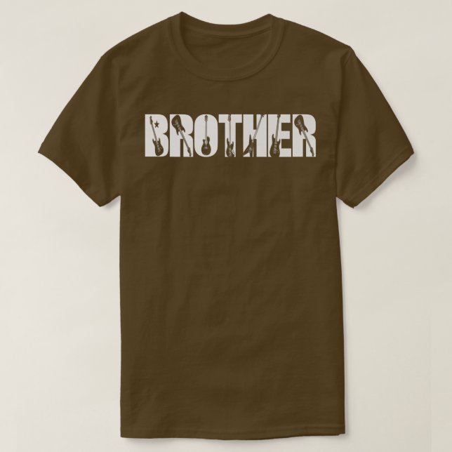 Gitarrist Brother Funny Music Gitarre Lover Vather T-Shirt (Design vorne)