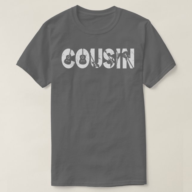 Gitarrist Brother Sister Funny Cousin Music Gitarr T-Shirt (Design vorne)