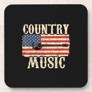 Gitarrist Country Gitarre American Flag Birth Getränkeuntersetzer