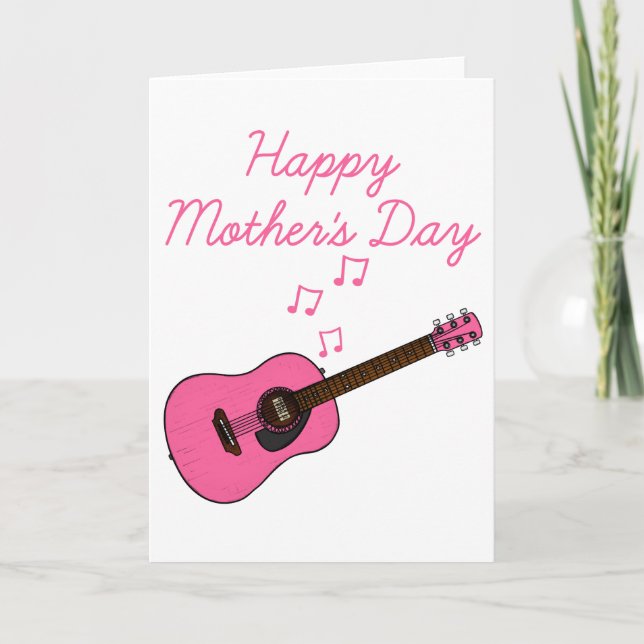 Gitarrist der akustischen Gitarre Dankeskarte (Vorderseite)