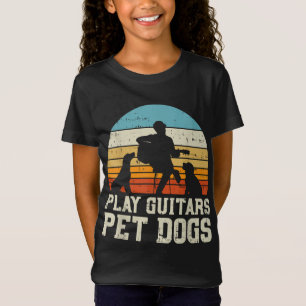 Gitarrist Dog Retro Music Gitarrist Animal T-Shirt