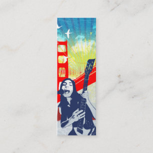 Gitarrist - dünne Karte