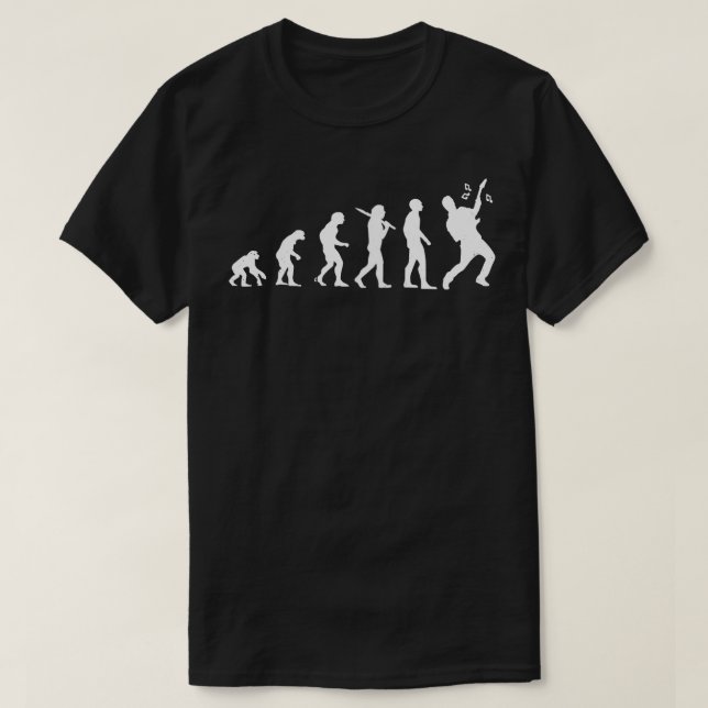 Gitarrist-Evolution T-Shirt (Design vorne)