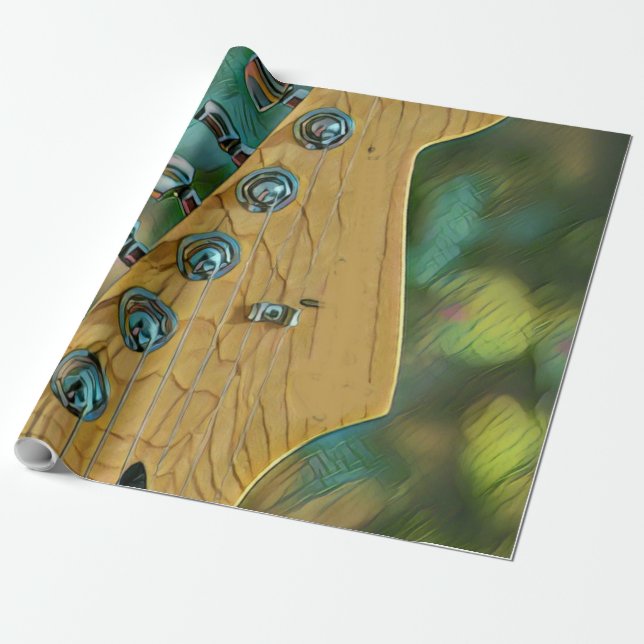 Gitarrist Geburtstagsgeschenk Geschenkpapier (Ungerollt)