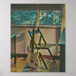 Gitarrist Geburtstagsgeschenk Poster