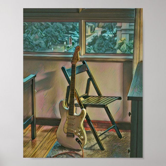 Gitarrist Geburtstagsgeschenk Poster (Vorne)